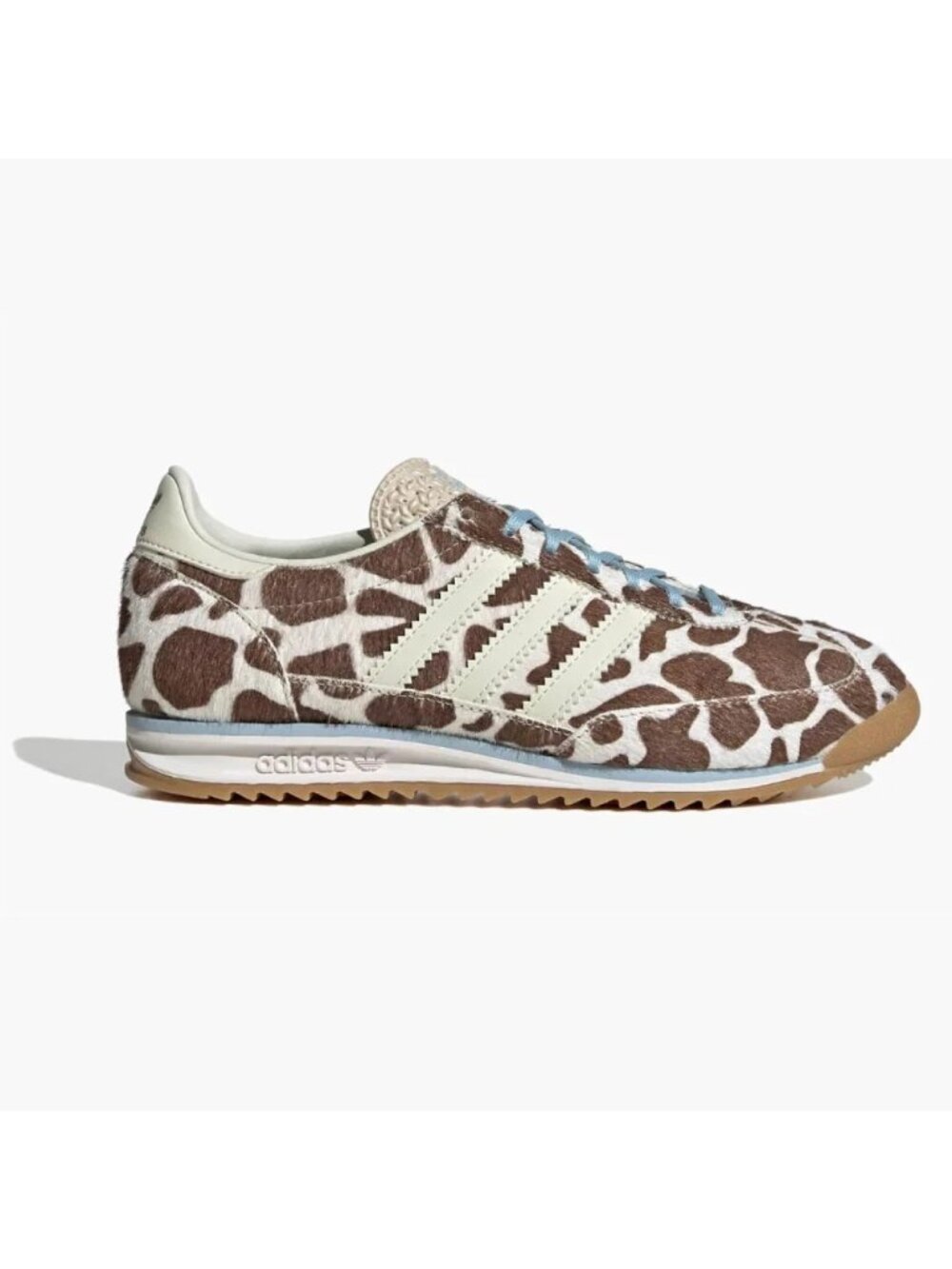 Adidas Originals SL72 OG Women giraffe animal pony fur leather sneakers Size 7